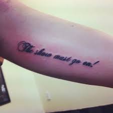 Small tattoos are the perfect solution for people who would like to try or have their first tattoo. Queen Lyrics Small Tattoos Lyrics Tattoo Tattoos And Piercings
