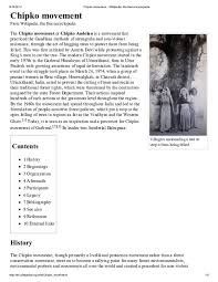 Chipko movement came into existence in 1973 to protect trees from cutting down. Pdf Chipko Movement Abhinav Raj Academia Edu
