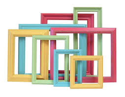 Picture Frames Wall Art Bright Colors Picture Frame Set Spring Etsy Picture Frame Wall Picture Frames Framed Wall Art