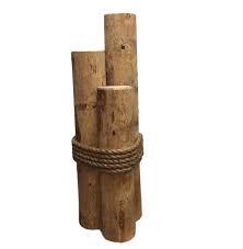 Large Coastal Wood Piling Pier Post Decoration 3 39 Tall New Size Wood Pile Coastal Wood