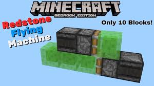 Mumbo jumbo's hidden staircase video: Redstone Flying Machine Minecraft Bedrock Edition Youtube