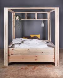 Himmelbett Vergers Aus Bauholz Bett Mobel Himmelbett Selber Machen Himmelbett