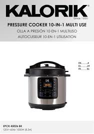 Knowing how to sear in your pressure cooker will change your life. Kalorik Epck 45026 Bk Owner S Manual Manualzz