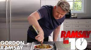 Gordon Ramsay Cooks Mediterranean Sea Bass In Under 10 Minutes Ramsay In 10 Youtube