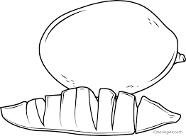 Free coloring pages to download and print. Mango Coloring Pages Coloringall