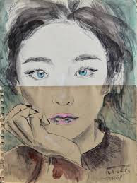 Dragon girl Drawing by Xiaolu Lin