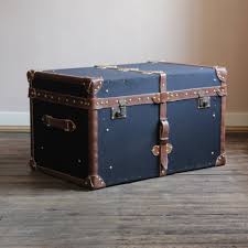 Designed to survive the trials and tribulations that the early 1900's means of travel had to offer, it is of a very sturdy and heavy construction. Bespoke Black Millerain And Leather Trunk Coffee Table Bespoke Trunks By Brownrigg