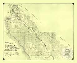 Get directions, maps, and traffic for monterey, ca. Monterey Map Print California City Map Art Digital Download Art Collectibles Digital Prints Kromasol Com