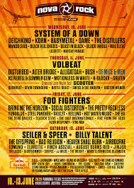 Each week, the music festival wizard newsletter highlights the latest lineup additions, 2021 festival dates, and news. Nova Rock Festival 2020 Tages Line Up
