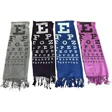 Pashmina Eye Chart Scarf Sigma Pharmaceuticals