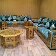 Morrocan Style Lounge Area In Stone Blue And Medallion Yellow Color Morocco Decor Moroccan Living Room Moroccan Decor