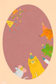 Download Premium Vector Of Animal Doodle Party Frame Vector By Toon About Children Frame Birthday Cartoon Animal Frame Doodle Fun Background And Birthday 12 Animal Doodles Party Frame Doodles