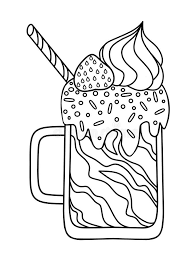 You can use our amazing online tool to color and edit the following milkshake coloring pages. Milk Chocolate Cocktail Stock Vector Illustration Of Colouring 123128527