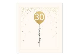 30 Jaar Verjaardagskaart The Proper Mail Company 30 Happy Birthday Ballon Muller Wenskaarten