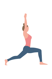 Yoga Art Print Warrior Pose Yoga Poster Spiritual Gift For Etsy Yoga Illustration People Cutout People Illustration