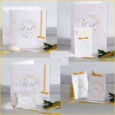 Strahlendes Kartenset Zur Hochzeit Und Taufe In Trendigem Gelb Und Silbergrau Papeterie Hochzeit Taufe Hochzeit