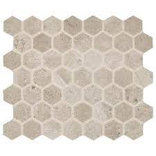 Subway tile and small mosaic tile also make great bathroom tile. American Olean Hartford Near Beige 10 In X 11 In Matte Ceramic Hexagon Floor And Wall Tile Lowes Com In 2021 Olean Floor And Wall Tile Wall Tiles