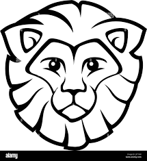 Lion clipart Black and White Stock Photos & Images - Alamy
