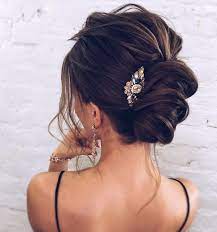 The Most Romantic Bridal Updos Wedding Hairstyles Updos For Medium Length Hair Bun Hairstyles For Long Hair Medium Hair Styles