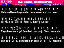 Nrm 236 dari pulau dan benua. Not Angka Lagu Natal