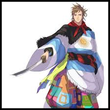 Bandera argentina impresa en una tela de malla de poliéster y nylon para ropa deportiva. Tokio 2020 Las Banderas De Los Paises Serian Como Personajes De Anime