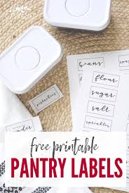 Free mailing label templates (best designs to create customized labels). Free Printable Pantry Labels To Organize Your Kitchen Making Lemonade