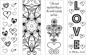 Today i am sharing these adorable printable bookmark coloring pages for kids. Cjo Photo Printable Bookmarks Valentine S Day Coloring Bookmarks
