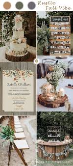 Rustic Fall Wedding Ideas In The Woodland Vintage Wedding Theme Cheap Wedding Invi Fall Wedding Color Schemes Vintage Wedding Theme Fall Wedding Invitations