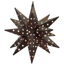 Star Pierced Tin Star Light Bronze 18 Wholesale Moravian Star Lights Moravian Star Light Tin Star Lights Hanging Star Light
