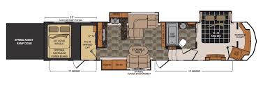 2016 Voltage V3970 Toy Hauler By Dutchmen Golden Gait Trailers Toy Hauler Rv Floor Plans Floor Plans