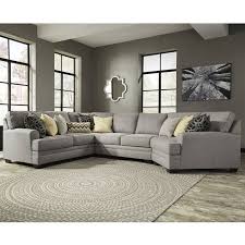 Ashley Cresson Gray Sectional With Cuddler Weekends Only Furniture Living Room Sectional Furniture City Furniture