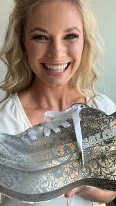 What event would YOU wear custom platform @salomonsportstyle kicks to? ✨,  Throwback to a little BTS of the coolest shoes and glitter fit! , 📷:  @leannbentley , 👟: @caitlinfielder_fineart ...