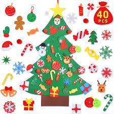 Your living room is one of the most important rooms in your home. Amazon Com Max Fun Diy Felt Christmas Tree Set With 40pcs Ornaments Wall Hanging Decorations Children S Felt Craft Kits For Kids Xmas Gifts Party Favors Toys Games