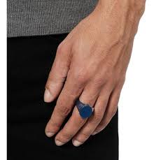 Maison Martin Margiela Electric Blue Ring Available At Mr Porter Maison Martin Maison Martin Margiela Rings