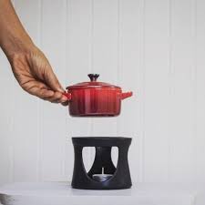 Mini round cocotte with black knob. Pin On Food Delights