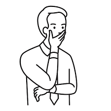 Man Covering Mouth Stock Illustration - Download Image Now - Adult, Adults  Only, Anxiety - iStock