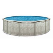 Aquarian Pools Khaki Venetian 18ft X 52in Round Above Ground Swimming Pool Above Ground Swimming Pools Round Above Ground Pool In Ground Pools