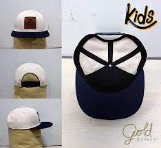 Custom Kid Caps Snapbacks Headwear Manufacturer Gold Headwear
