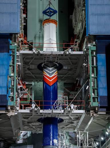 📸 Stage 2 stacked on Stage 1. Vikram-1 is taking shape at the First Launch  Pad, Satish Dhawan Space Center. 🚀 #Vikram1