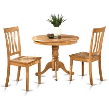 Includes drop leaf dining table and 2 dining chairs table made of replicated veneers and engineered wood small oil stains can be treated and successfully removed if addressed immediately. East West 3 Piece Dining Set Finish Oak Small Kitchen Tables 3 Piece Dining Set Dining Room Sets