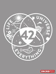 At 42, you learn by doing. Life Universe Everything T Shirt Snorgtees Hitchhikers Guide To The Galaxy Galaxy Poster Guide To The Galaxy