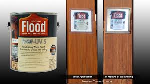 Just put on flood cwf uv5 cedar tone on 420 sq.ft redwood deck on top & 420 sq.ft. Flood Cwf Stain Review Reviews Ratings For Top Deck Stains