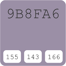 64c▩amethyst◈opera mauve◈wood violet◈gemⁿmore◈smoky grape◈old fuchsia▩pastel purples▩colorblock sv. 9b8fa6 Hex Color Code Rgb And Paints