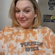 PUMPKIN SPICE Sweatshirt Fall Embroidered Sweatshirt Tie Dyed Fall  Sweatshirts PSL Sweatshirt Pumpkin Spice Shirt Fall Theme