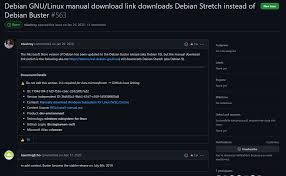 It is maintained and updated through the work of many users who volunteer their time and effort. Debian Gnu Linux Manual Download Link Downloads Debian Stretch Instead Of Debian Buster Issue 563 Microsoftdocs Wsl Github