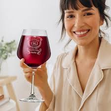 Wine Glass XXL 860ml/29oz With Engraving of Name and Date A Unique Birthday  Gift
