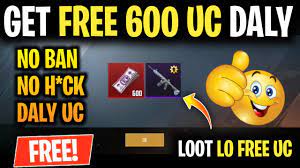 Free Daly 600 Uc In Pubg Mobile Loot Lo Free Free Loot Free Free Games