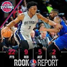 Stanley Johnson Of The Detroit Pistons Helped A Failing Team Beat Carmelo Anthony And The Knicks 111 105 Detroit Pistons Detroit Pistons