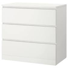 Malm Commode 3 Tiroirs Blanc 80x78 Cm Ikea Commode 3 Tiroirs Malm Ikea Malm