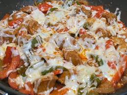 In italy, getting sausage and peppers is like getting a hotdog from a cart here in america. Italian Sausage With Onions Peppers Tomato Sauce And Cheese Linda S Low Carb Menus Recipes